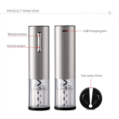 Tirbuson MINI electric reincarcabil, Inox